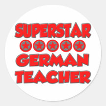 Superstar-Deutsch-Lehrer Runde Aufkleber