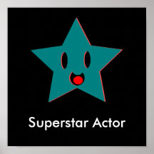 Superstar-Schauspieler Plakatdruck