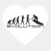 Surfer-surfende Sport-Evolutions-Kunst Sticker