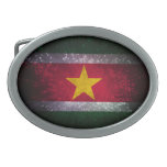 Surinam-Flaggen-Feuerwerk Gürtelschnalle
