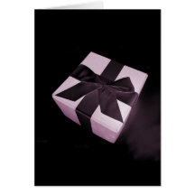 Surprise rose carte de vœux