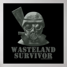 Survivant de terre en friche posters