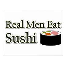 Sushi-Sprichwort Postkarte