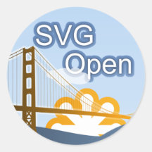 SVG ouvert Autocollants Ronds