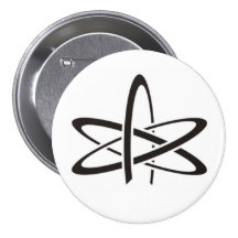 Symbole d'athéisme badge avec épingle