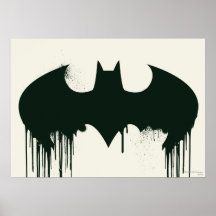 Symbole de batte - logo Spraypaint de Batman Posters