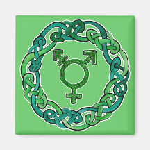 Symbole de transsexuel de Knotwork de Celtic Magnets Pour Réfrigérateur
