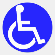 Symbole international de l'accès autocollants