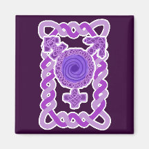 Symbole pourpre de transsexuel de Knotwork de Celt Aimant Pour Réfrigérateur