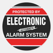 Système d'alarme électronique autocollants ronds