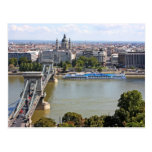 Szechenyi Kettenbrücke, Budapest, Ungarn Postkarte