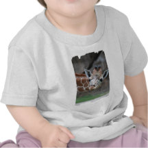 T-shirt de bébé de girafe