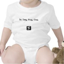 T-shirt de bébé d'escalade de roche