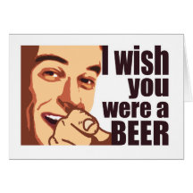 T-shirt de bière carte de vœux