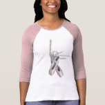 T-shirt de raglan de la douille des dames de "ball