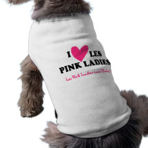 T-shirt (Katze/Hund) „I ♥ Pink Ladys " Haustiershirt