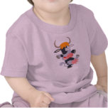 T-shirt mignon de bébé de vache à bande dessinée d t-shirts