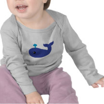 T-shirt mignon de nourrisson de baleine