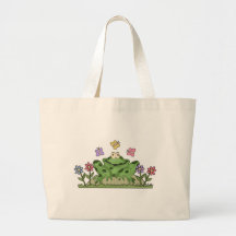 T-shirts et cadeaux de grenouille de jardin d'agré sac en toile