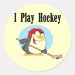 T-shirts et cadeaux d'hockey de pingouin autocollants