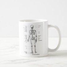 T-SHIRTS ET CADEAUX SQUELETTIQUES D'ANATOMIE TASSE À CAFÉ