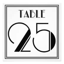 Tableau numéro 25 d'art déco invitation
