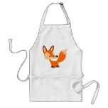 Tablier amical mignon de Fox de bande dessinée tabliers
