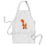 Tablier curieux mignon de Fox de bande dessinée tabliers
