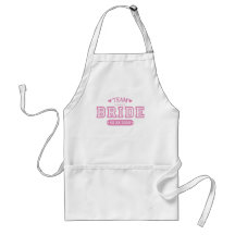 Tablier de jeune mariée d'équipe