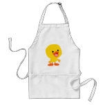 Tablier de sourire mignon de caneton de bande dess tabliers