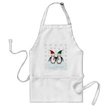 Tablier mignon de vacances de pingouins