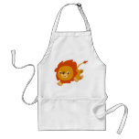 Tablier mignon rapide de cuisine de lion de bande  tabliers