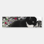 Taches de rousseur en fleurs II - chat de smoking Adhésif Pour Voiture