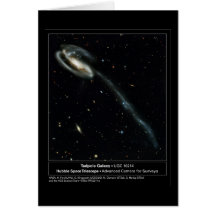 Tadpole-Galaxie Hubble Teleskop-Foto Karte