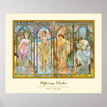 Tageszeit, Alphonse Mucha Plakat