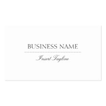 Tagline elegant visitenkartenvorlage