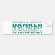 Talent des Banker-3% Auto Sticker