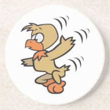 Tanzen-Cartoon-Vogel Untersetzer