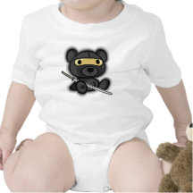 Tapferer japanischer Samurai-Krieger für Baby Baby Strampler