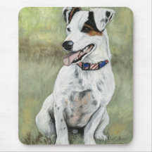 Tapis de souris d'art de chien de Jack Russell Ter
