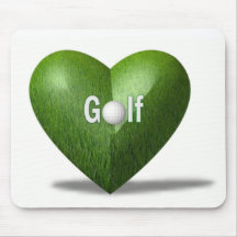 Tapis de souris de conception d'amant de golf