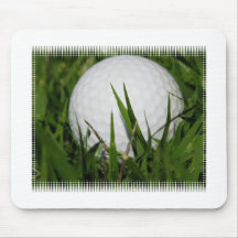 Tapis de souris de conception de boule de golf
