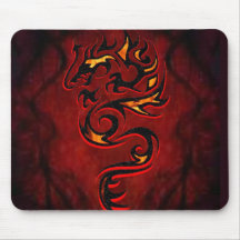 tapis de souris tribal de dragon