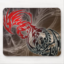 tapis de souris tribal de dragon