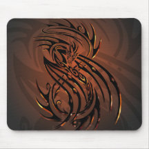 tapis de souris tribal de dragon