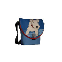 Tasche Blaues Nuss-, Mandel- oder Nugathonigtafel Kurier Tasche