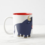 Tasse amicale mignonne de Taureau de bande dessiné tasses