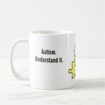 Tasse Cartoonish de sensibilisation sur l'autisme 