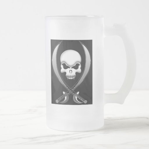 Tasse de bière de crâne de pirate