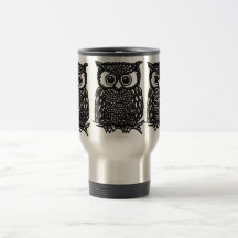 Tasse de café de hibou, tasse de voyage ou tasses 